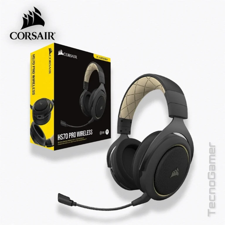 Audífono CORSAIR HS70 PRO - INALÁMBRICO CREMA