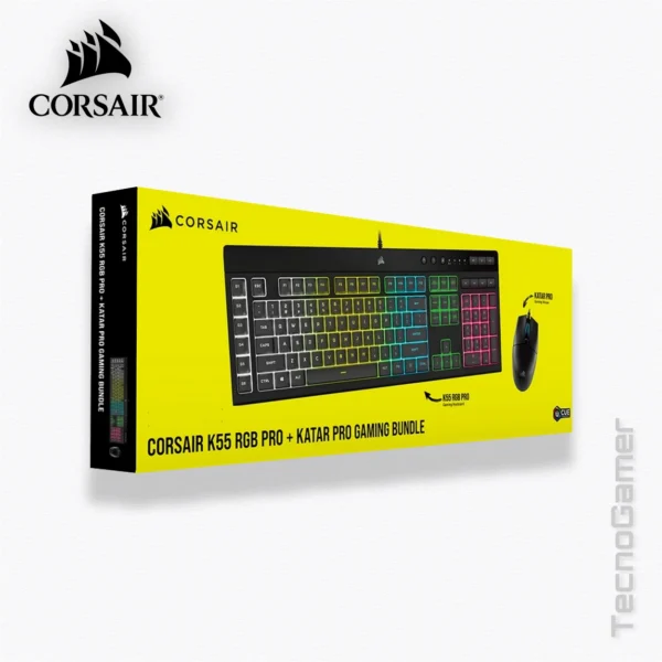 Combo CORSAIR K55+KATAR PRO RGB - Imagen 3