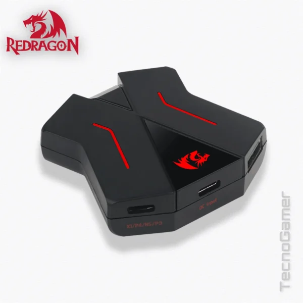 Combo REDRAGON 3 en 1 (Teclado + mouse + conversor) - Imagen 3