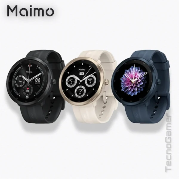 Reloj SmartWatch MAIMO Watch R (Black-Gold-Blue) - Imagen 2