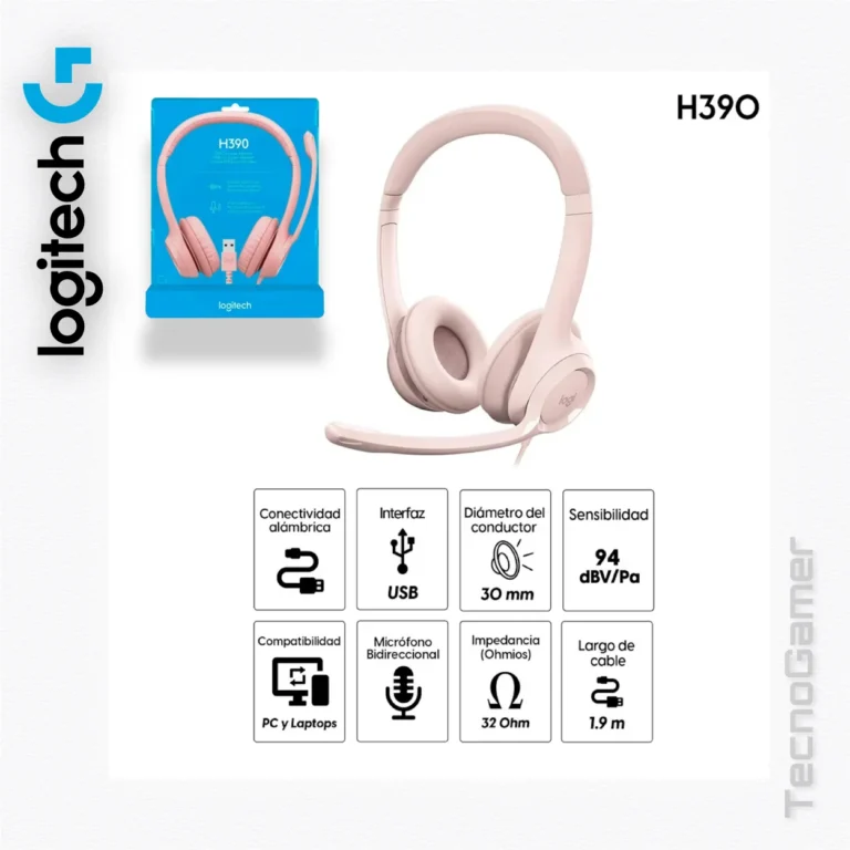 Audífono LOGITECH H390  (USB y con micrófono)