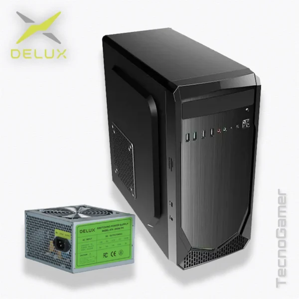 Case DELUX  G-505 RGB (Mid tower) - Imagen 2