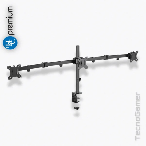 Soporte para 3 MONITORES HC-premium de 13" a  27" - Imagen 2