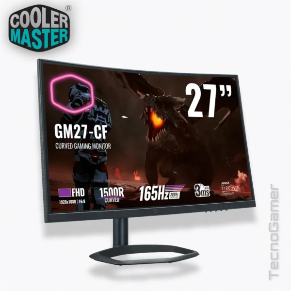Monitor Cooler-Master 27" CURVO GM27-CF Full HD, 165Hz