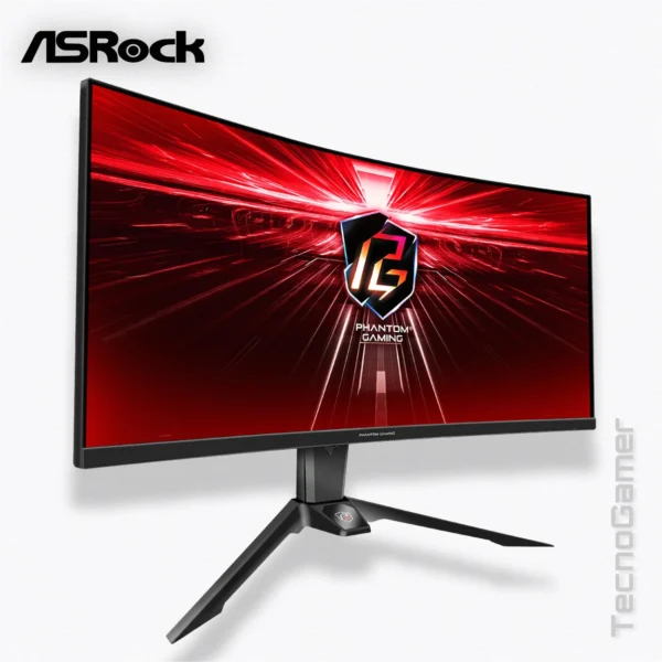 Monitor ASRock 34" CURVO (Panel VA - WQHD, 165Hz) - 2K