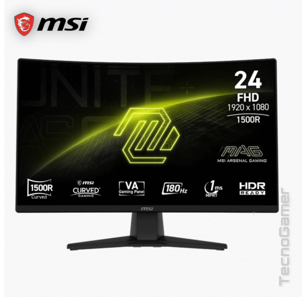 Monitor MSI 24" CURVO Full HD, 180Hz, 1ms