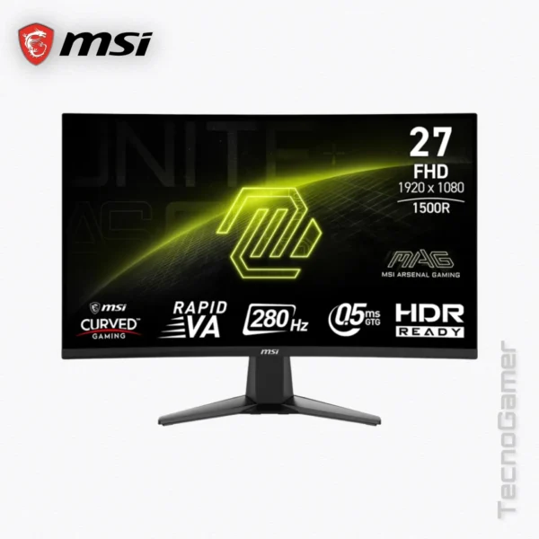 Monitor MSI 27" CURVO, Full HD, 280Hz, 0,5ms.