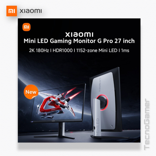 Monitor Xiaomi 27" panel IPS - WQHD ,180Hz - 2K - Imagen 6