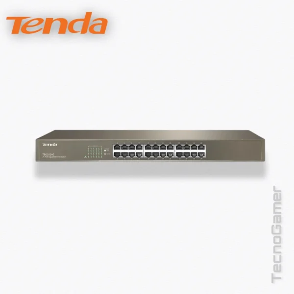 Switch Tenda TEG1024G 24 PUERTOS GIGABIT METALICO RACK
