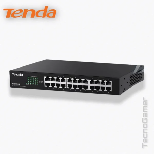 Switch Tenda TEG1024D 24 PUERTOS GIGABIT METALICO DESKTOP/RACKEABLE - Imagen 3