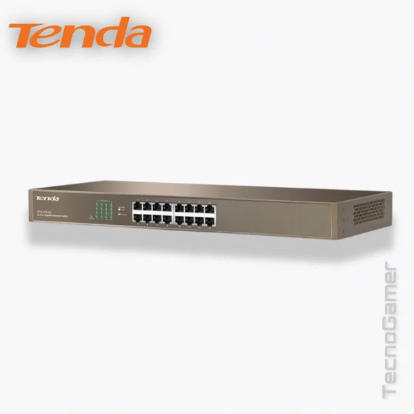 Switch Tenda TEG1016G 16 PUERTOS GIGABIT METALICO RACK - Imagen 3