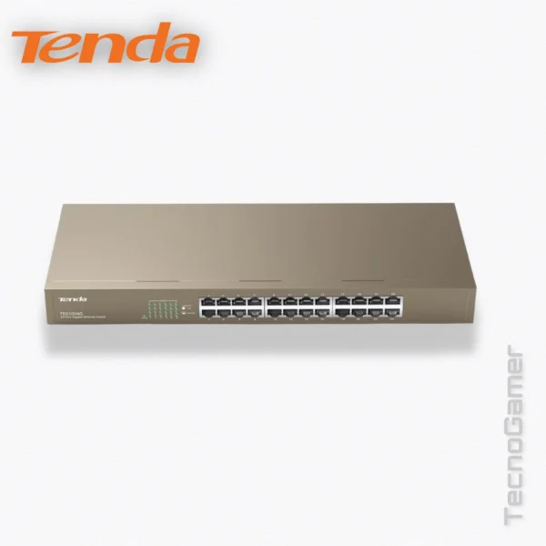 Switch Tenda TEG1024G 24 PUERTOS GIGABIT METALICO RACK - Imagen 4