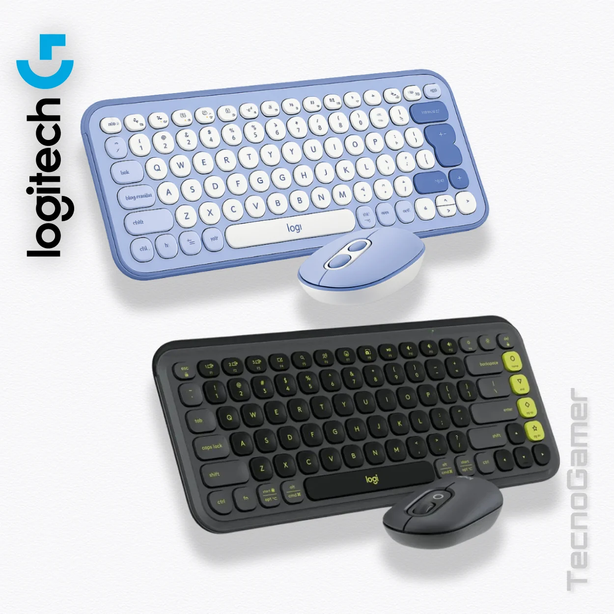 Teclado Combo Logitech POP Icon (teclado y mouse).