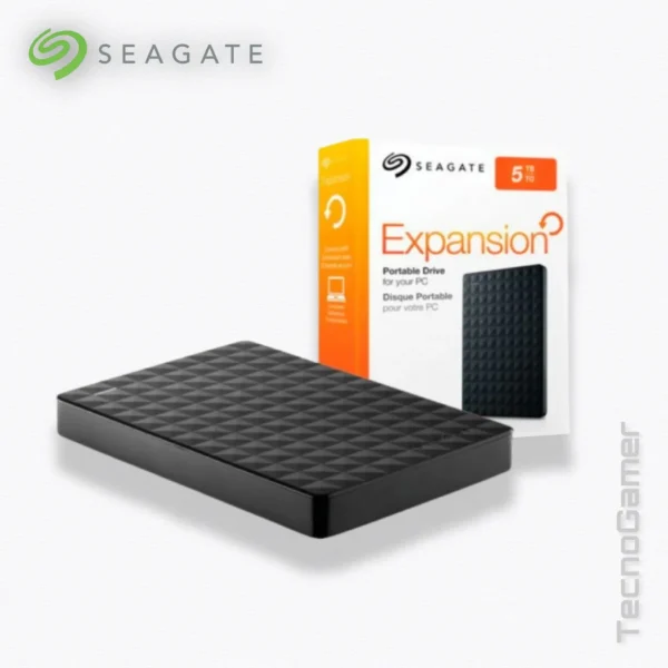 Disco Duro Externo Seagate 5TB (Básico/Portable)