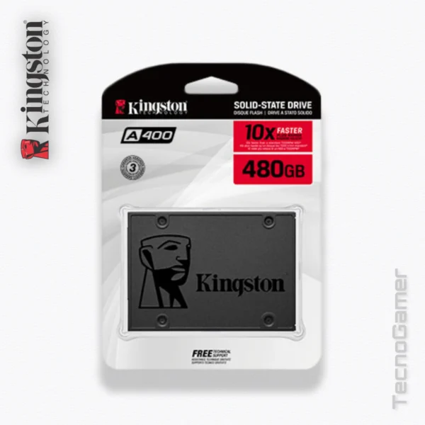 Disco Solido Interno Kingston SSD A400 SATA SA400S37/480G - Imagen 2