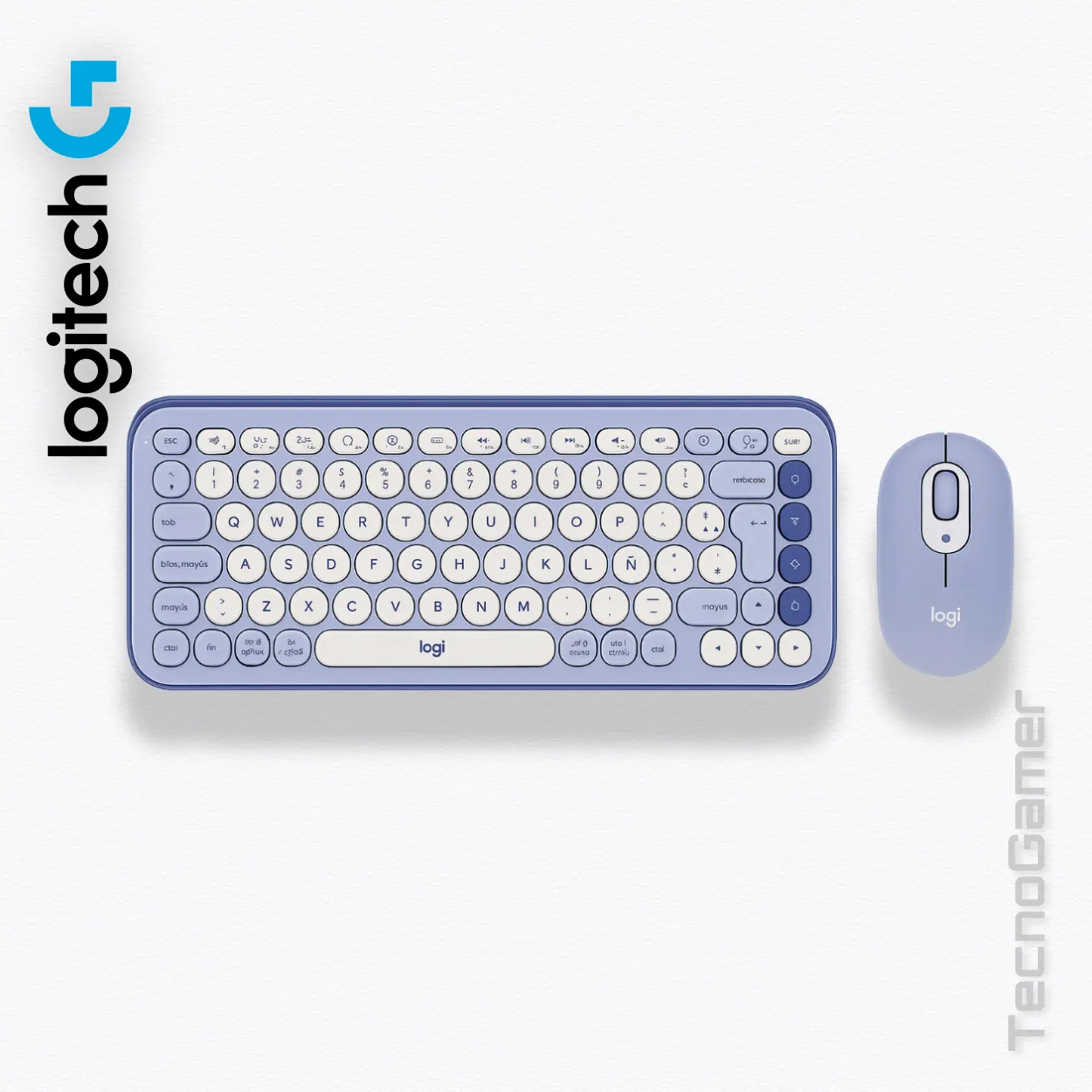 Teclado Combo Logitech POP Icon (teclado y mouse). - Imagen 2