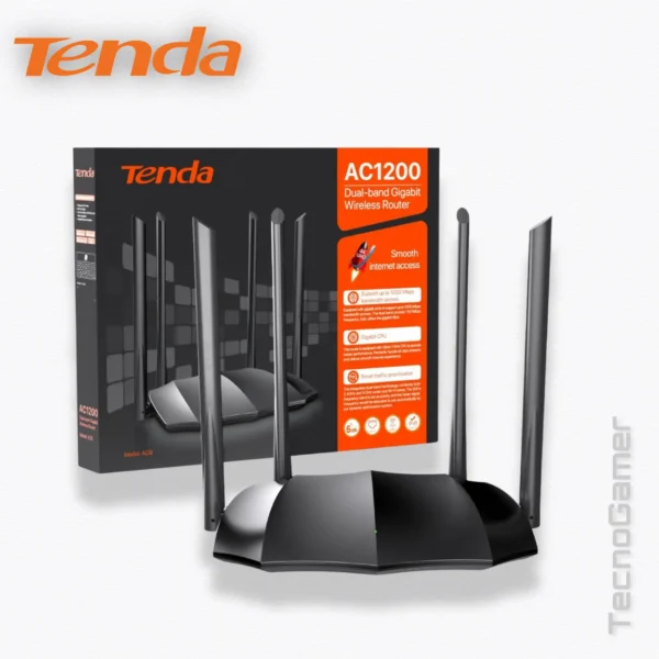 Router Tenda AC8 4 ANTENAS SMART DIAL BAND AC1200 - Imagen 3