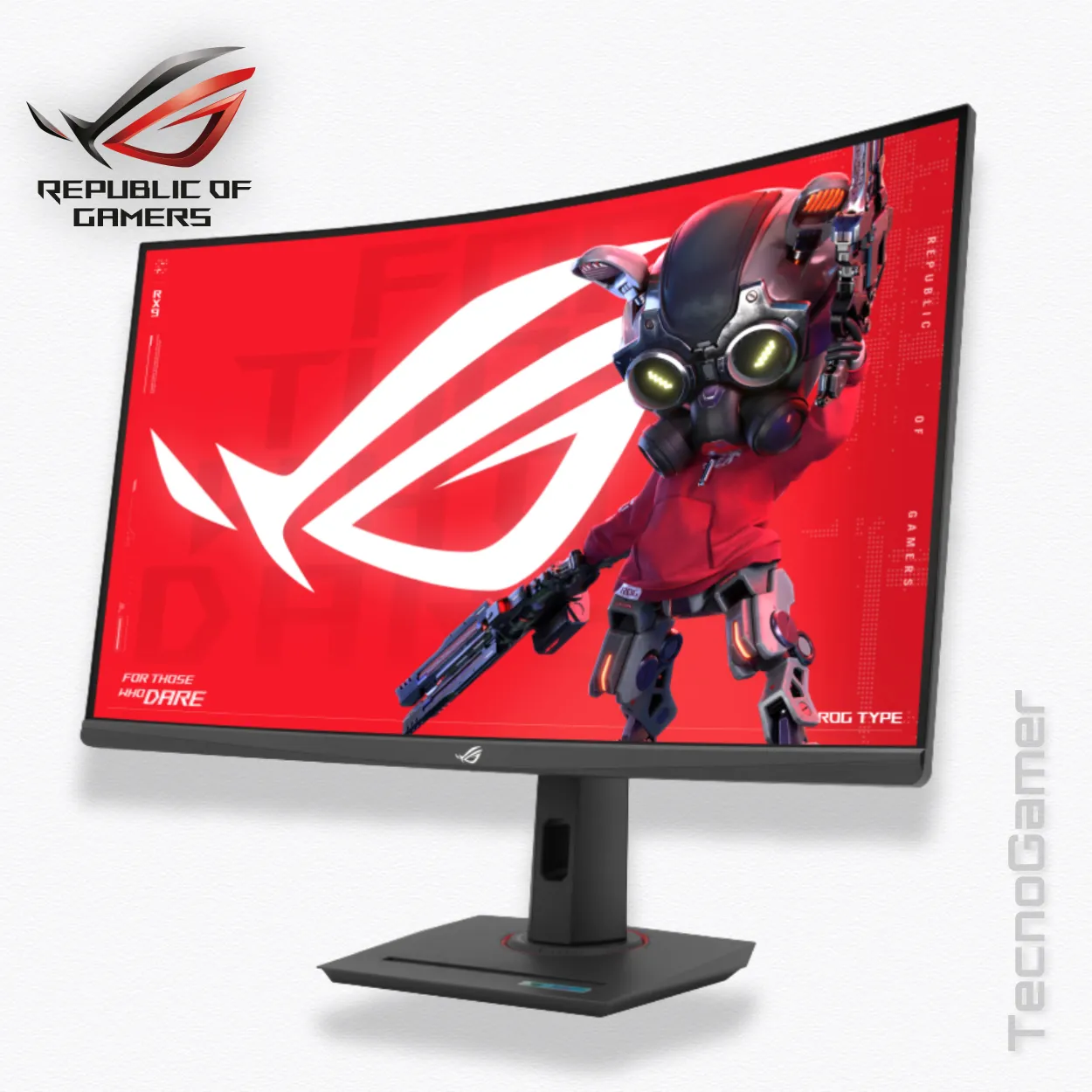 Monitor ASUS 32" CURVO ROG Strix 180Hz, 2K, VA, 1ms - Imagen 2