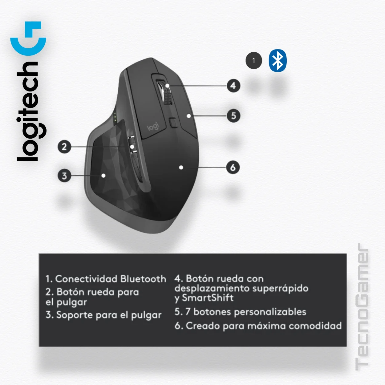 Mouse Logitech MX Master 2S (PC y Mac) - Imagen 6