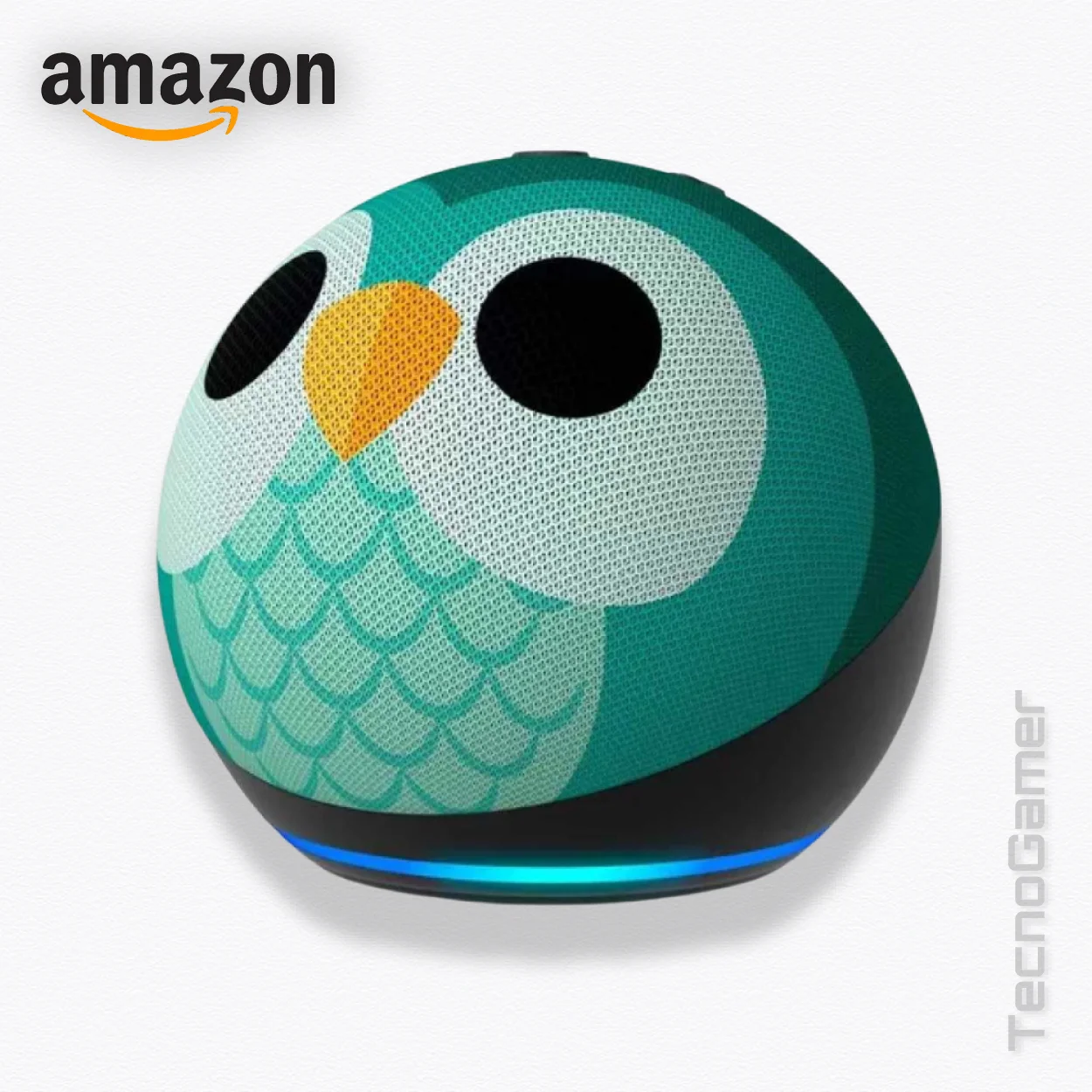 Alexa Amazon ECHO DOT 5TA GEN. KIDS EDITION BUHO - Imagen 2