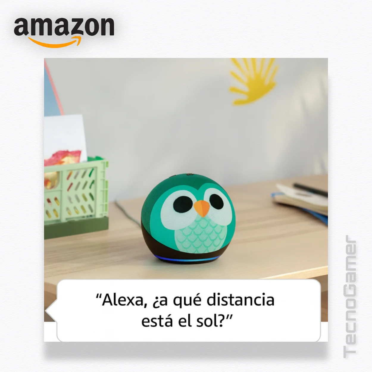 Alexa Amazon ECHO DOT 5TA GEN. KIDS EDITION BUHO - Imagen 4