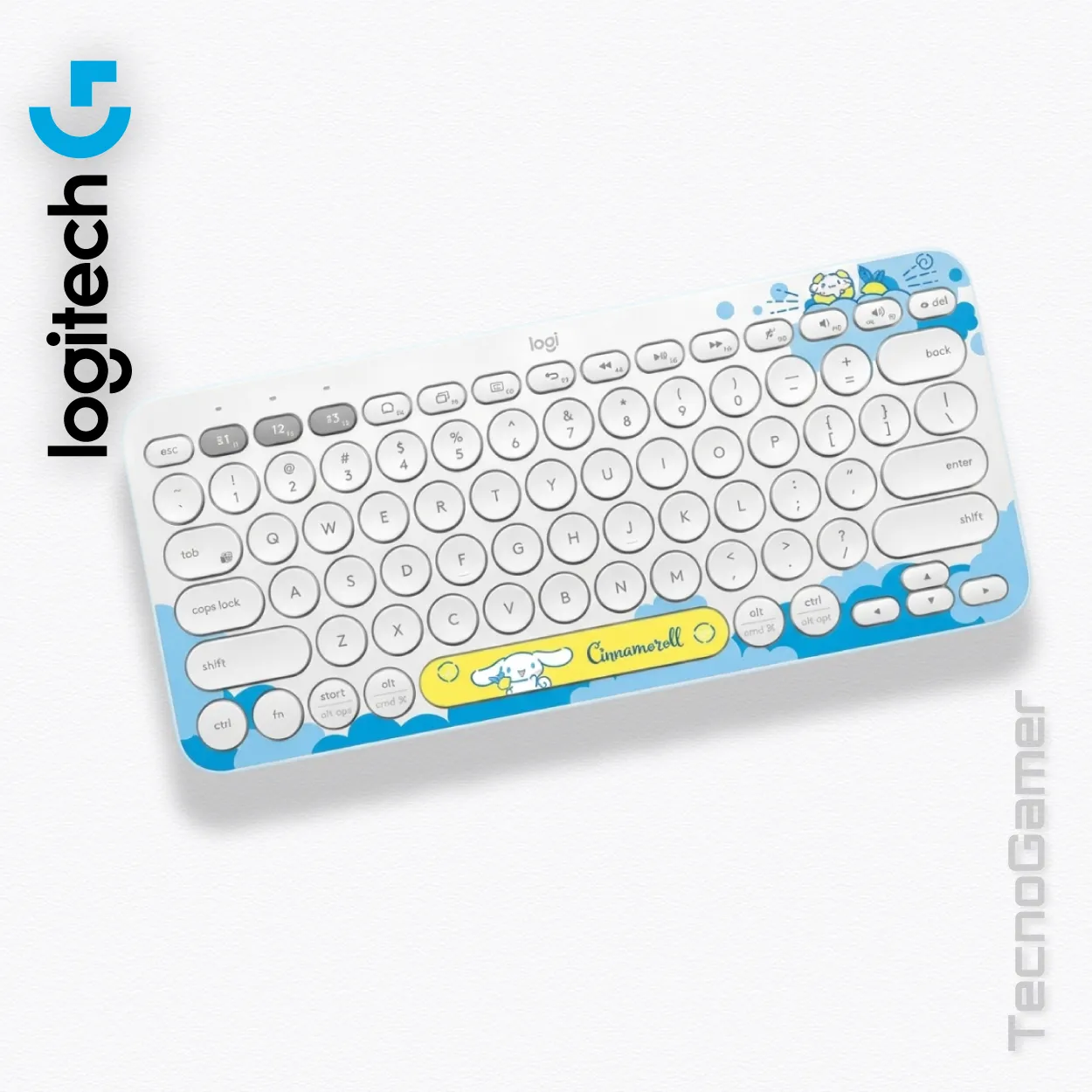 Teclado Logitech K380 - Cinnamonroll (Multi-device)