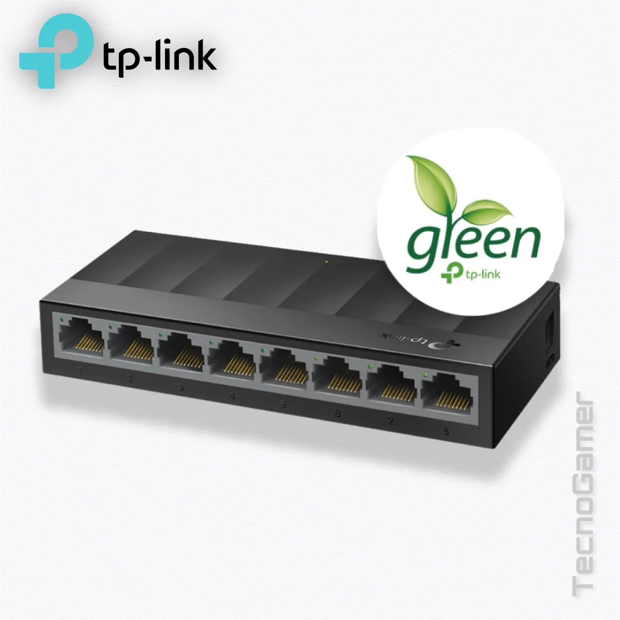 Switch Tplink - 8 Puertos 10/100/1000Mbps (Carcasa plástico) - Imagen 2