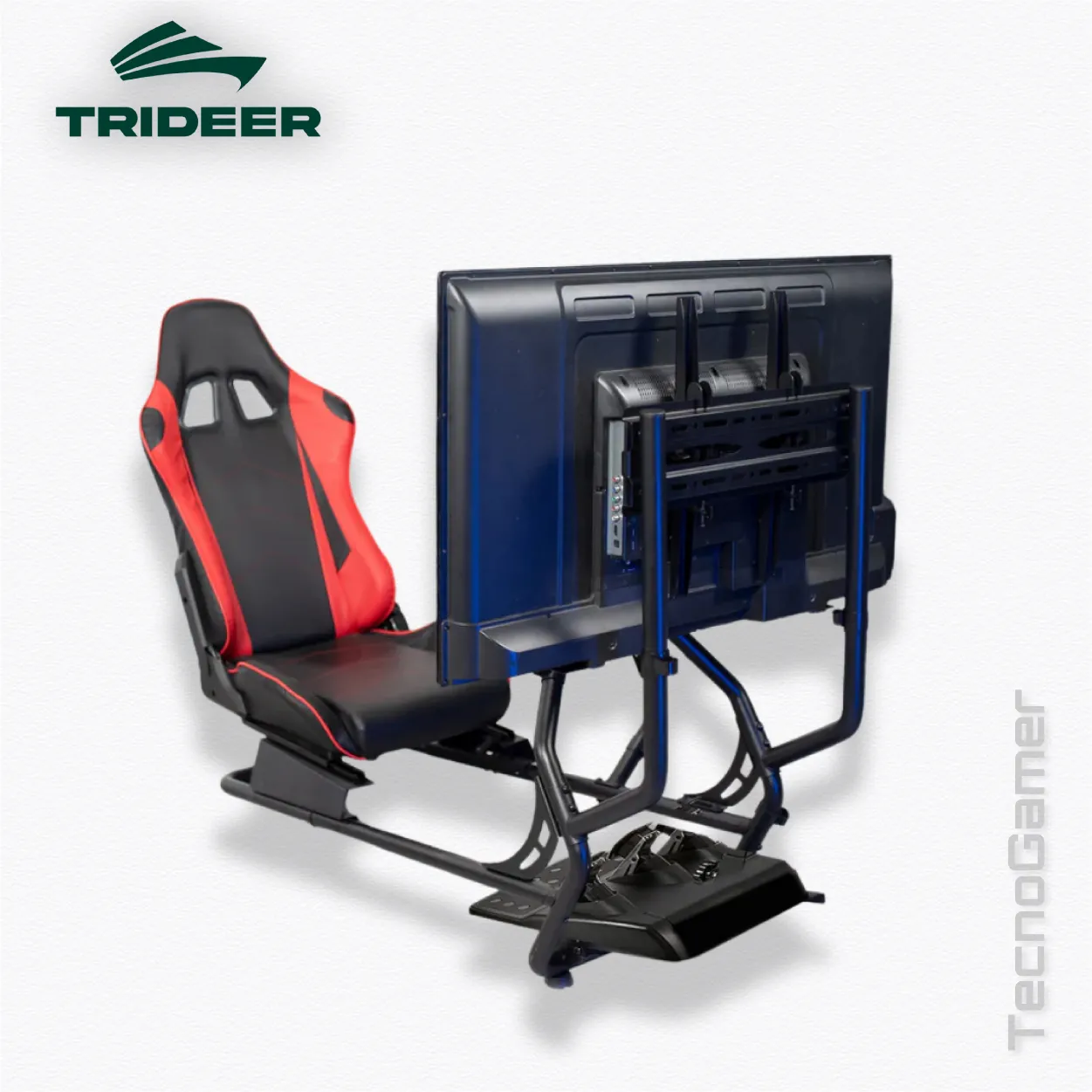 Estructura Trideer Asiento y Soportes para Volante, Pedales, caja y Monitor - Imagen 3