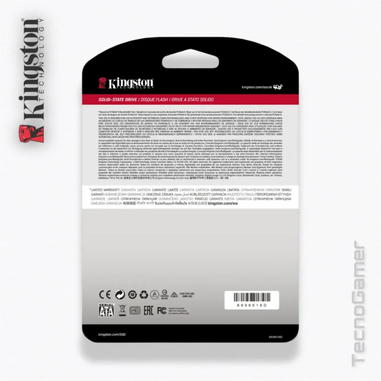 Disco Solido SATA Kingston 960GB SSD 2.5"