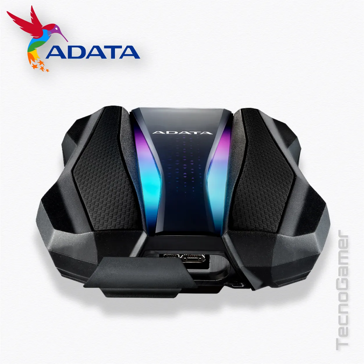 Disco Duro Externo Adata HD770G 1TB RGB LIGHTING EFFECTS - Imagen 3