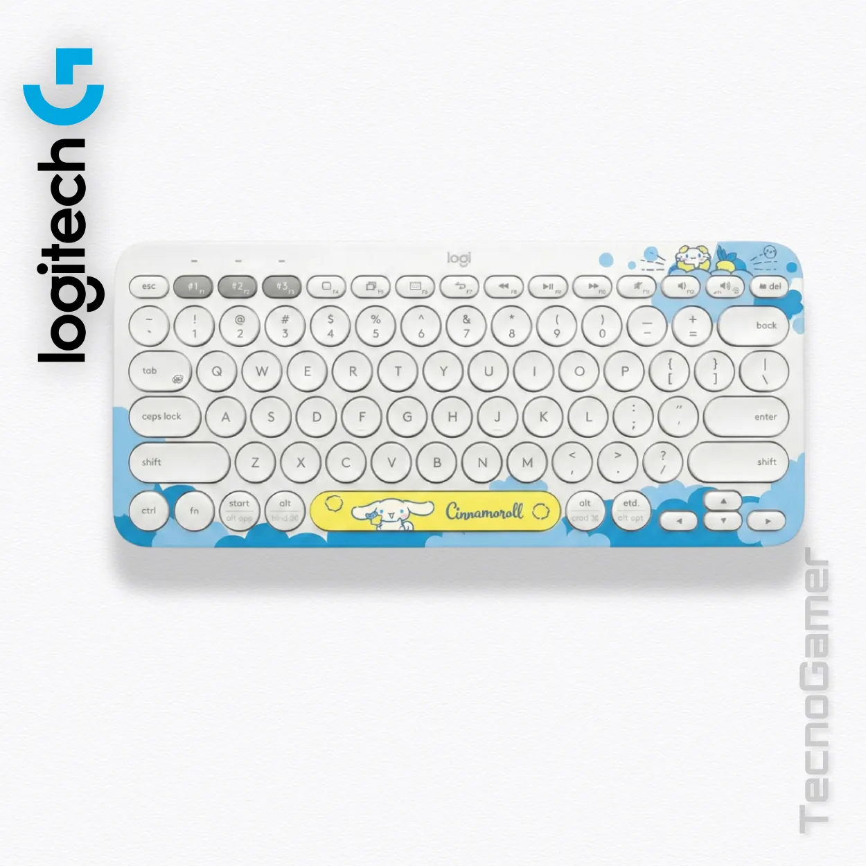 Teclado Logitech K380 - Cinnamonroll (Multi-device) - Imagen 3