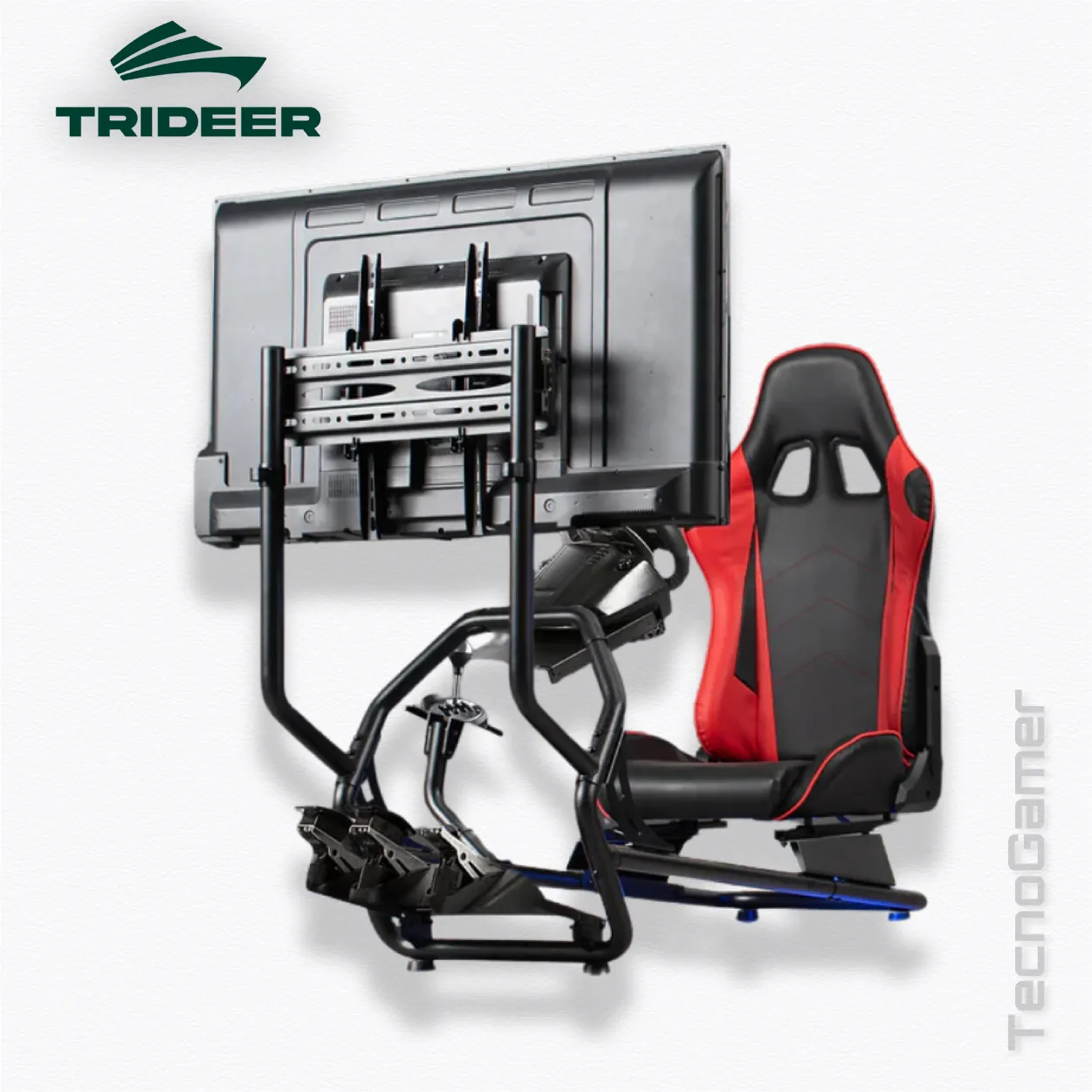Estructura Trideer Asiento y Soportes para Volante, Pedales, caja y Monitor - Imagen 7