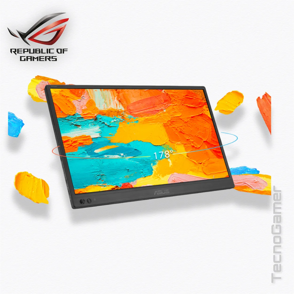 Monitor Portátil ASUS ZenScreen MB169CK: 15.6" 60Hz, FHD, IPS, USB Tipo-C - Imagen 7