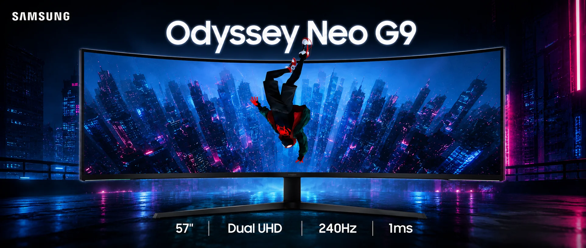 Monitor Samsung Odyssey Neo G9 de 57 pulgadas