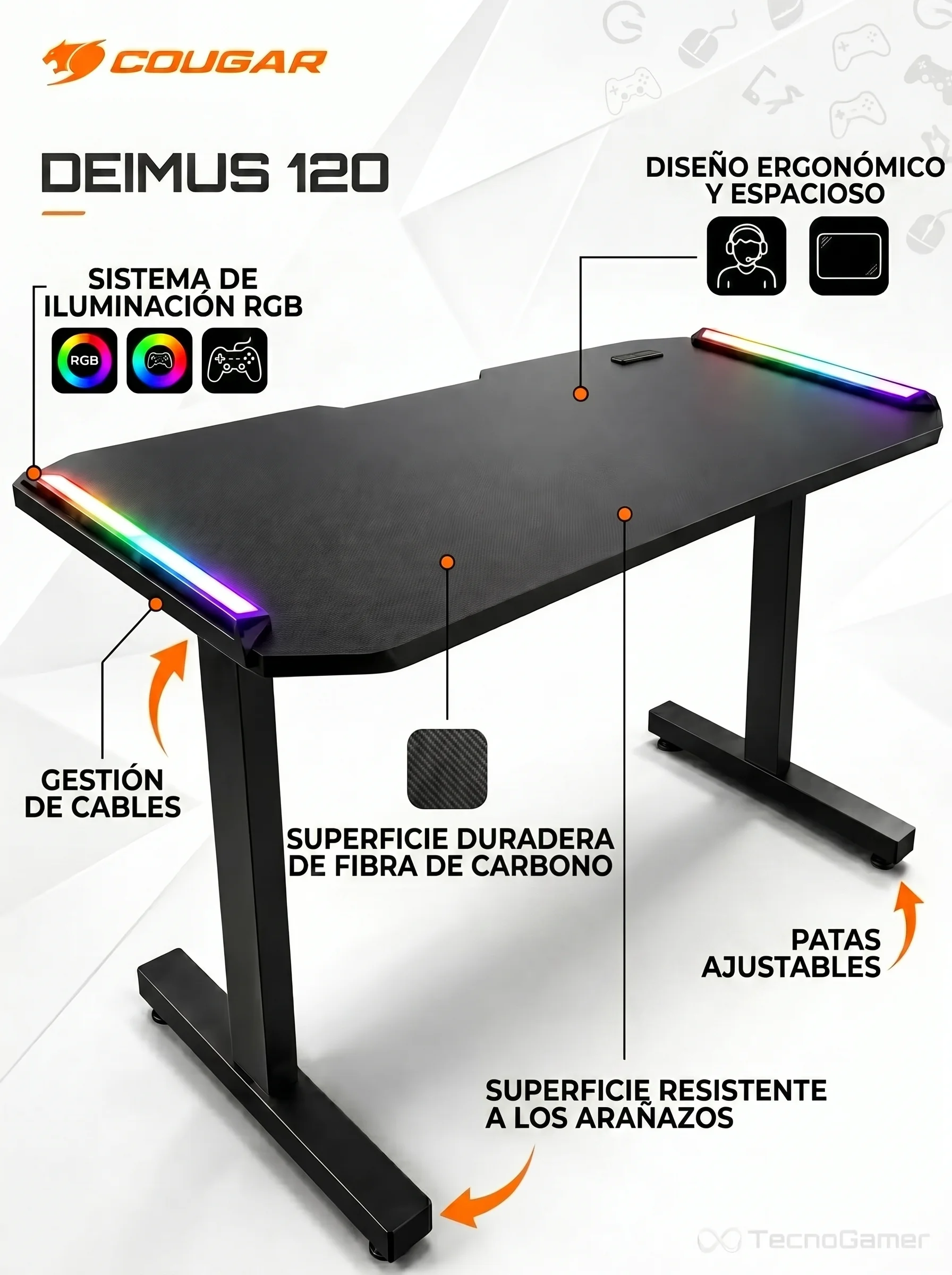 Mesa Gamer Deimus 120