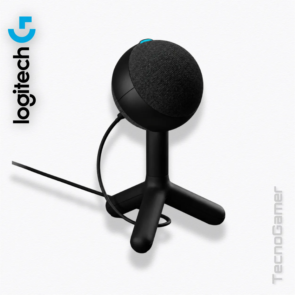 Microfono Logitech YETI ORB RGB CON LIGHTSYNC BLACK - Imagen 3