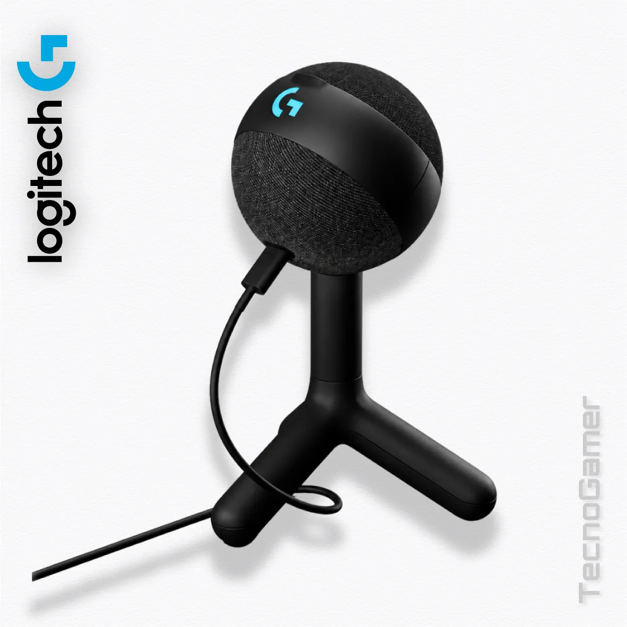 Microfono Logitech YETI ORB RGB CON LIGHTSYNC BLACK - Imagen 5