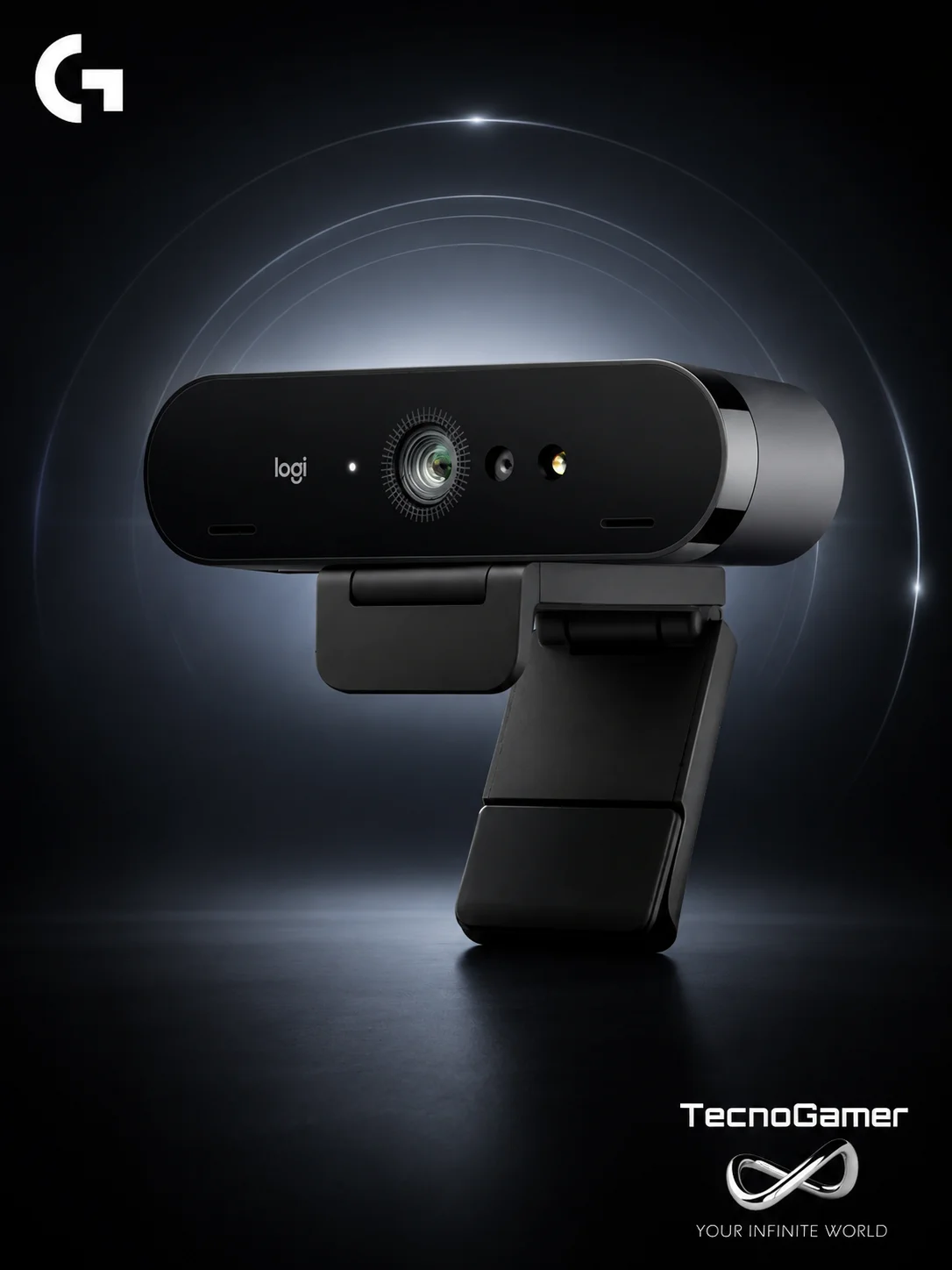 Cámara Web Logitech Brio Ultra HD 4K USB-C TecnoGamer