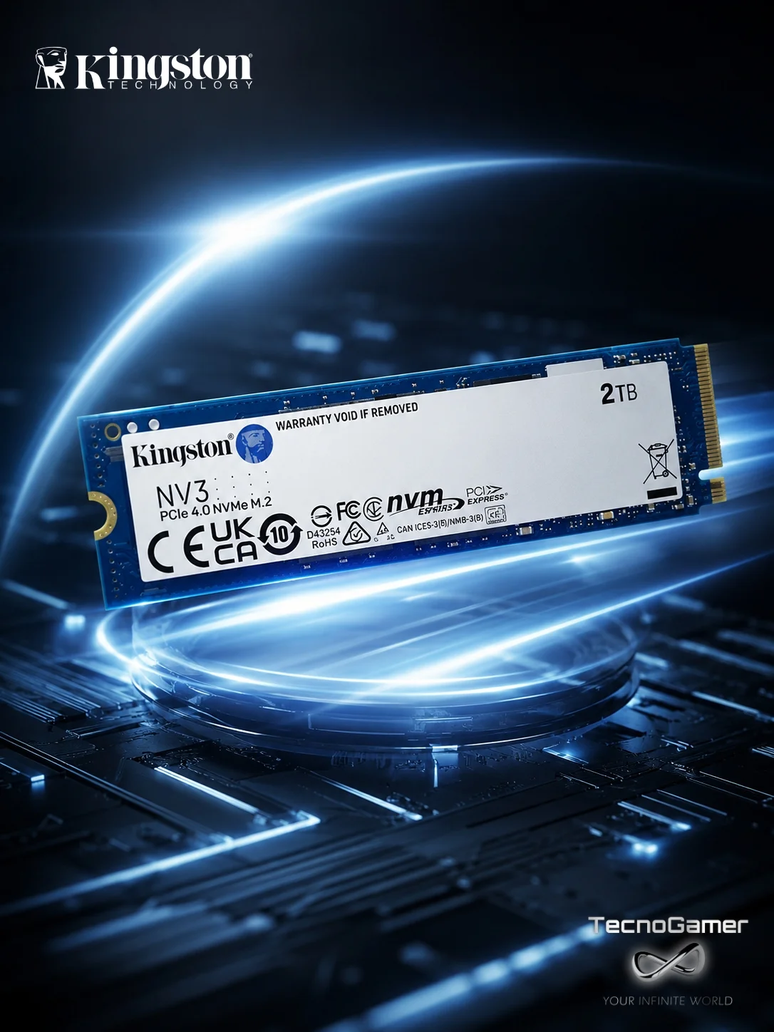 Disco Sólido M.2 Kingston 2TB NV3 NVMe disponible en TecnoGamer Bolivia