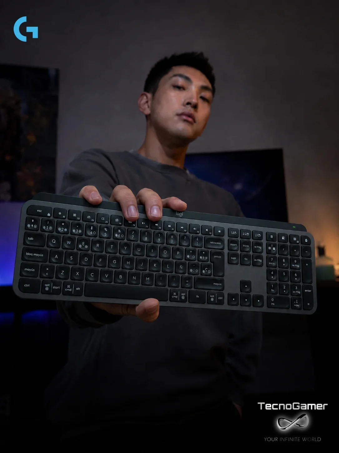 Teclado Logitech MX KEYS S (ingles y español) disponible en TecnoGamer Bolivia