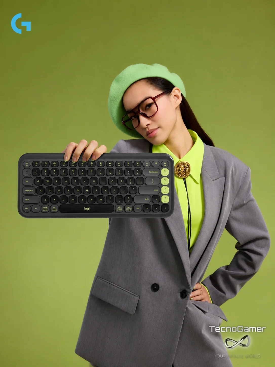 Teclado Combo Logitech POP Icon (teclado y mouse) disponible en TecnoGamer Bolivia