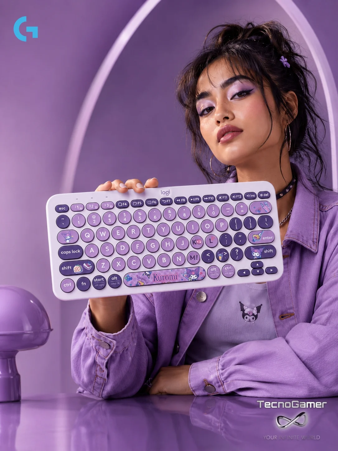 Teclado Logitech K380 - Kuromi (Multi-device) disponible en TecnoGamer Bolivia