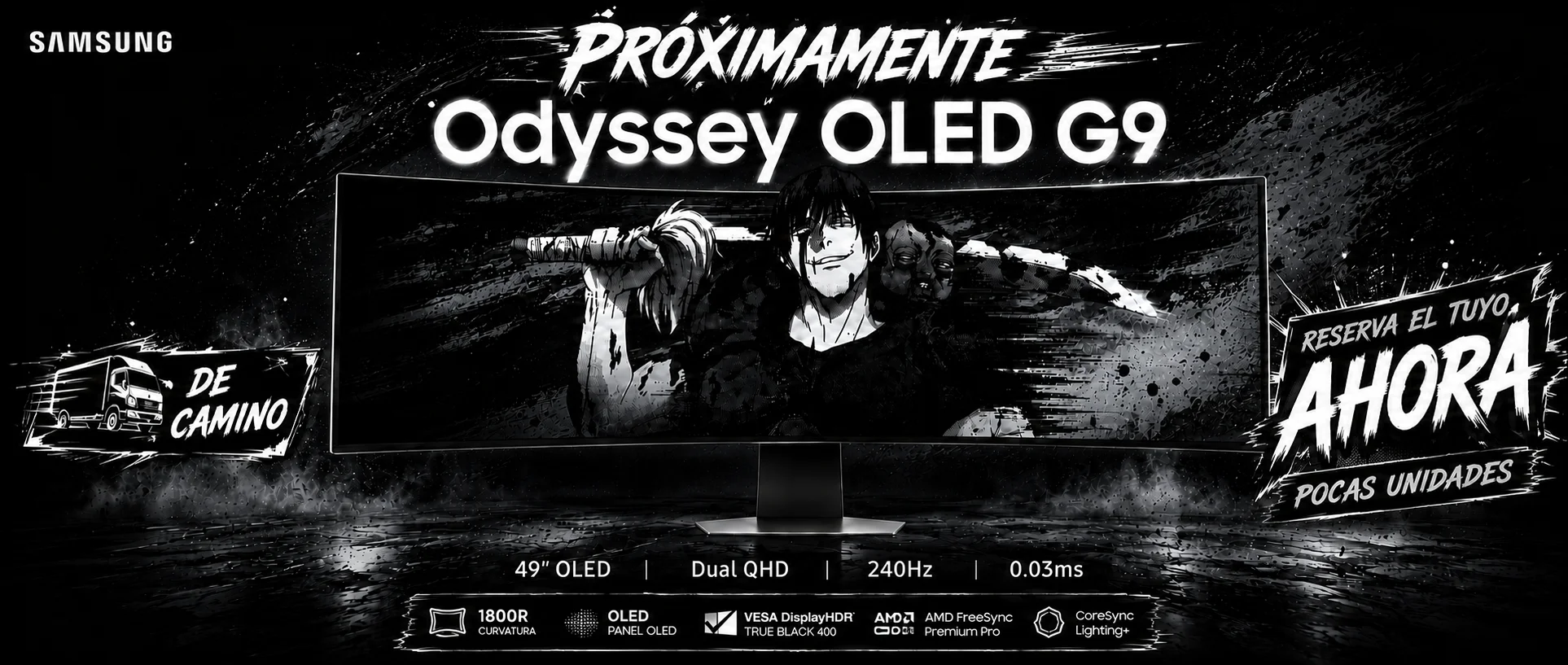 Monitor Samsung Odyssey G9 OLED de 49 pulgadas próximamente