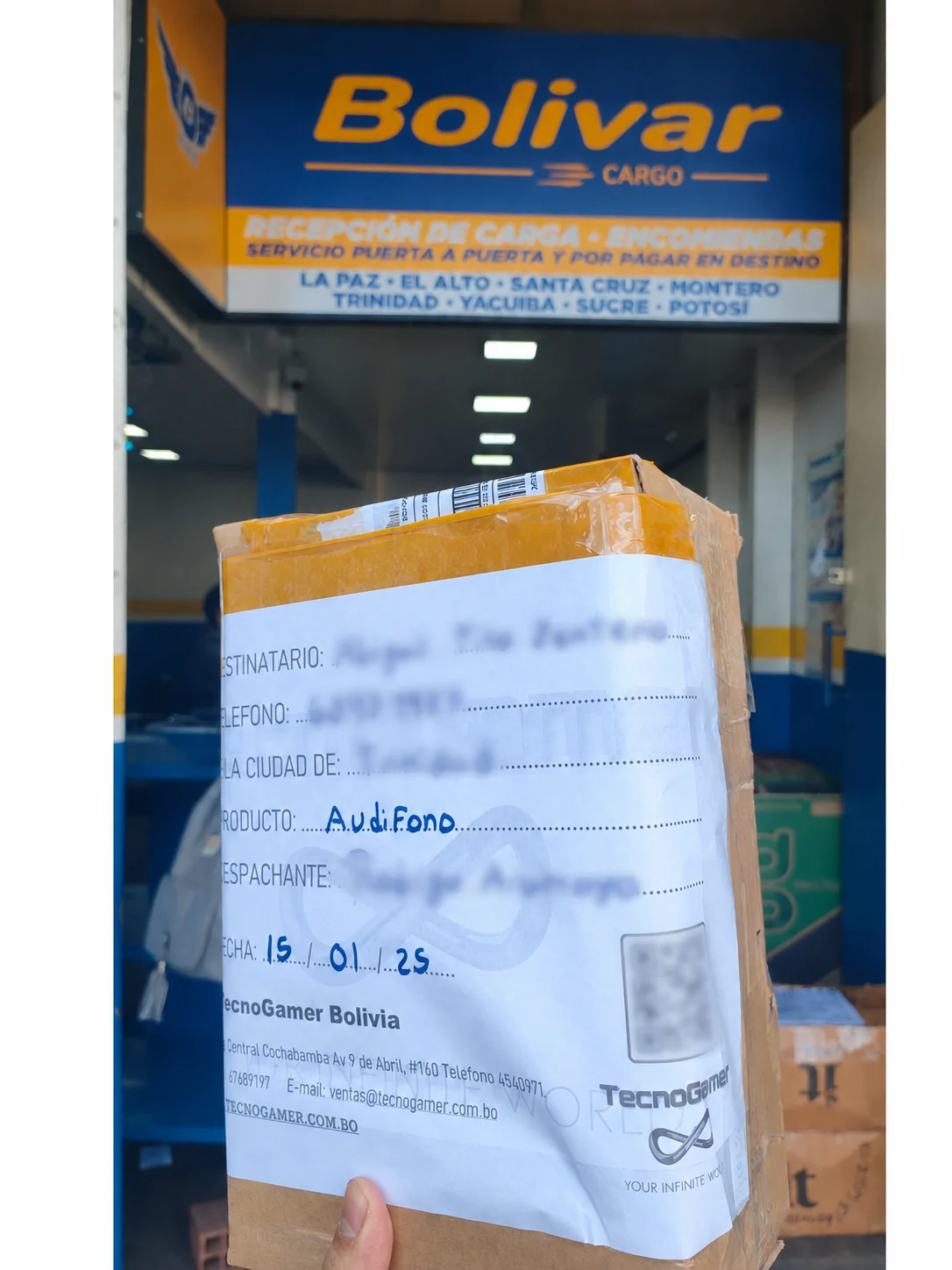 Pedido preparado antes del despacho