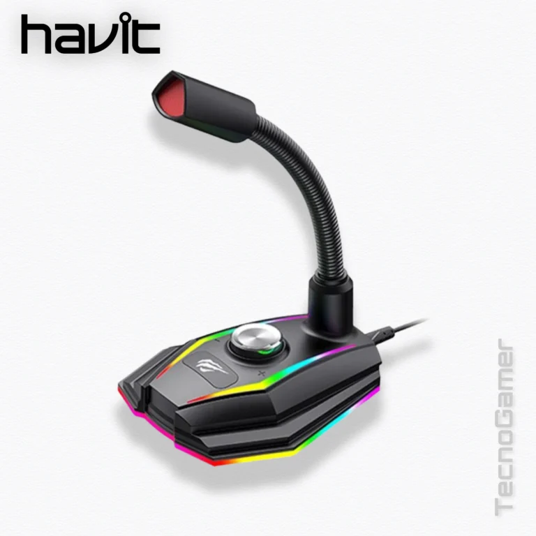 Microfono Havit GAMENOTE GK56 RGB,USB
